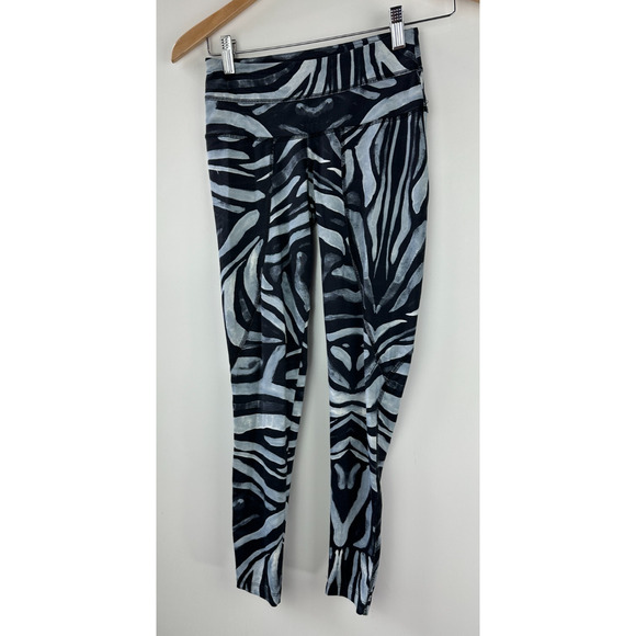 Varley Zebra Animal Print Leggings Workout Athletic Stretch Women's Size XS - Picture 1 of 8